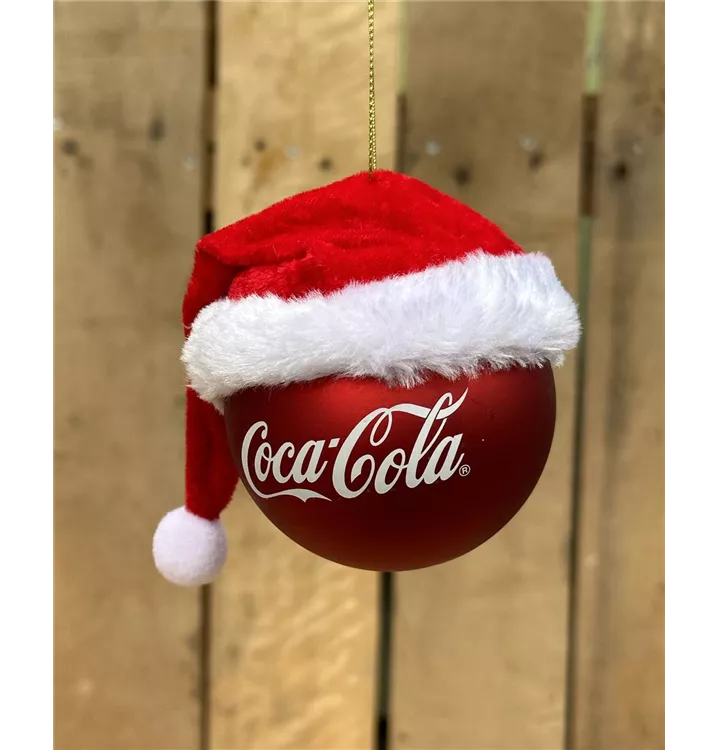 Mütze mit Cola Weihnachtskugel