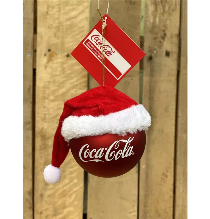 Mütze Cola mit Weihnachtskugel