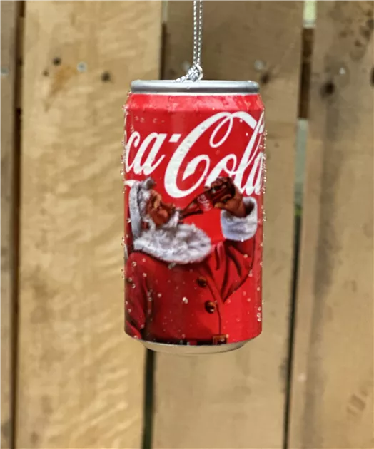 Weihnachtskugel Cola Dose mit Weihnachtsmann